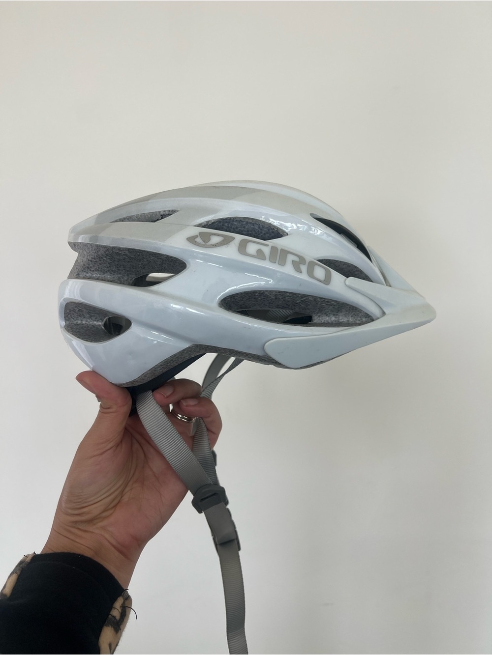 Giro White Road Bike Helmet - youth